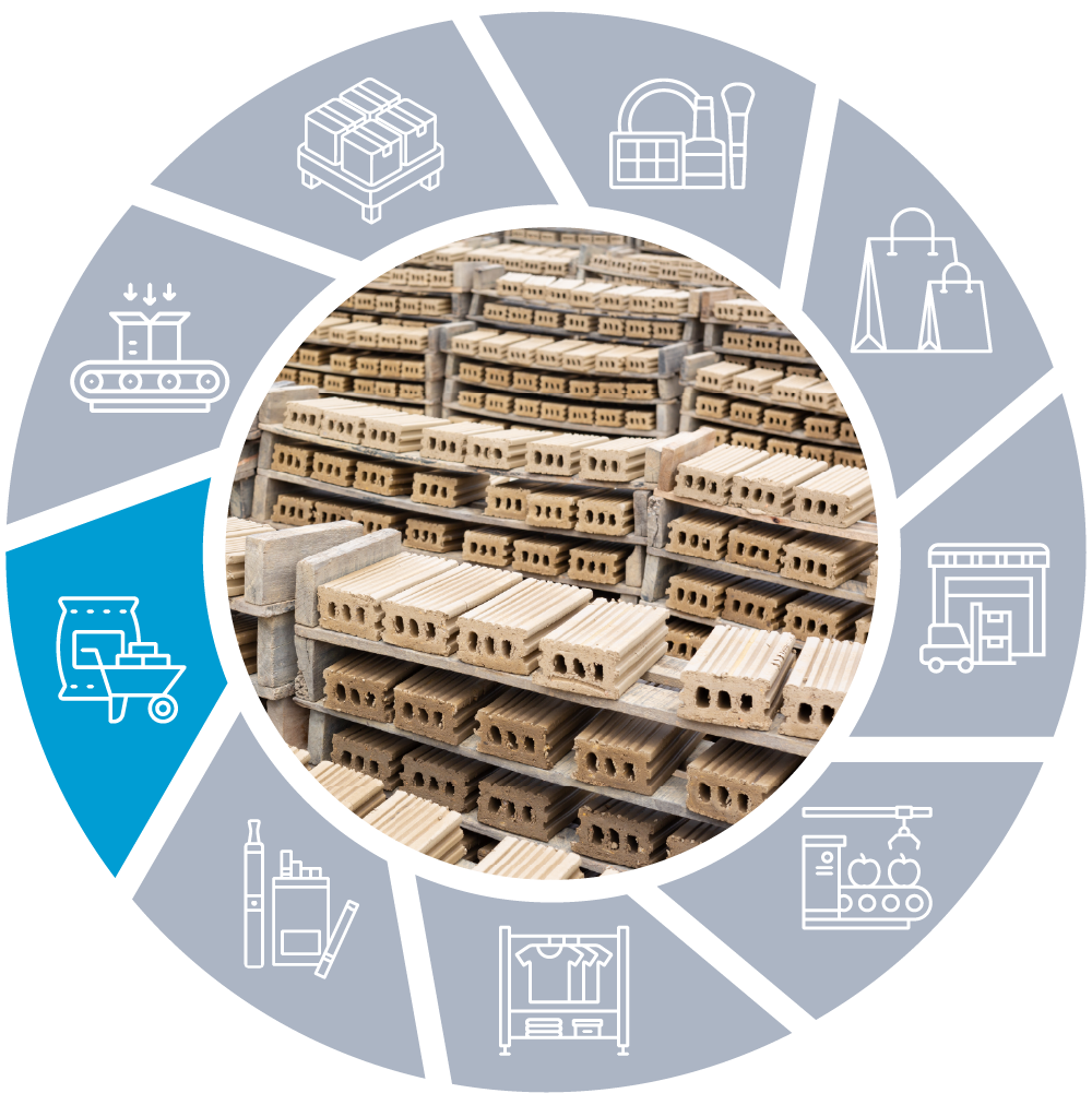 Production of building materials
